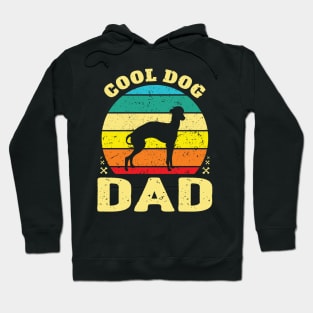 Retro Cool Whippet Dog Dad Hoodie